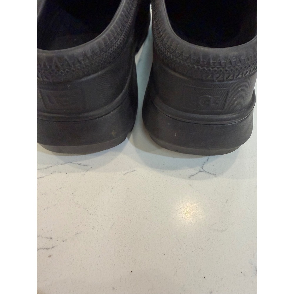 UGG Tasman X Black Waterproof Rubber Clogs Womens 9 Slip On Rain Shoes 1125730 - Picture 3 of 7